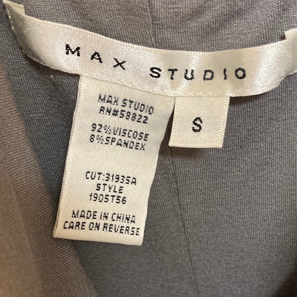 Sleek & Stretchy Max Studio Dress in Grey - Picture 3 of 5